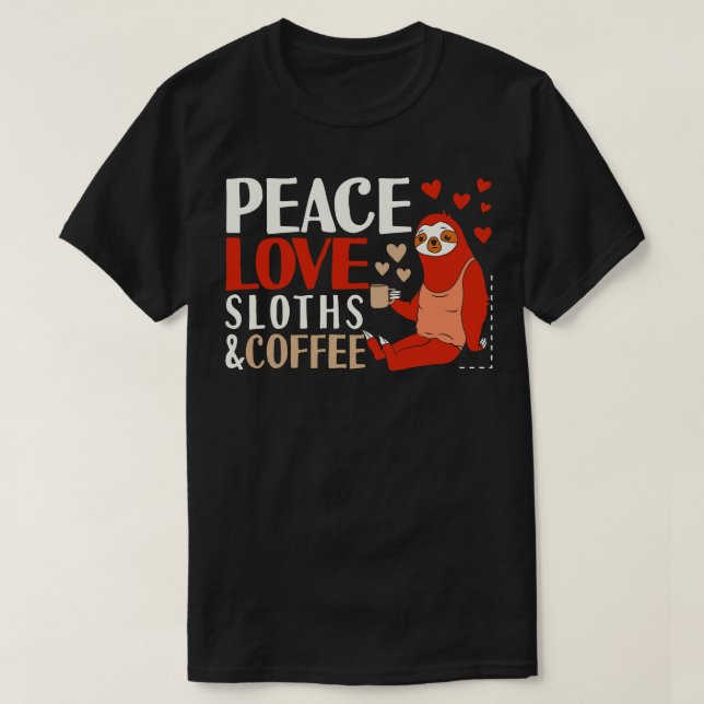 Sloths Coffee T-Shirt (Design Front)