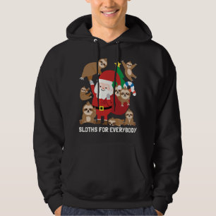Sloths For Everybody Funny Cute Winter Christmas G Hoodie