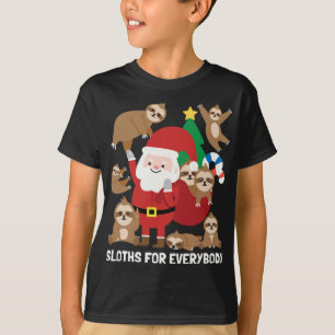 Sloths For Everybody Funny Cute Winter Christmas G T-Shirt