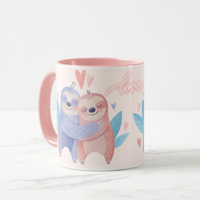 Sloths in Love Mug (Front Left)