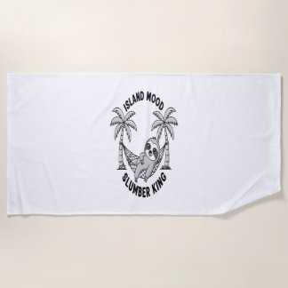 Sloth's Island Beach Towel