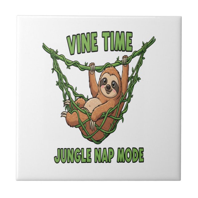 Sloth's Jungle Nap Tile (Front)