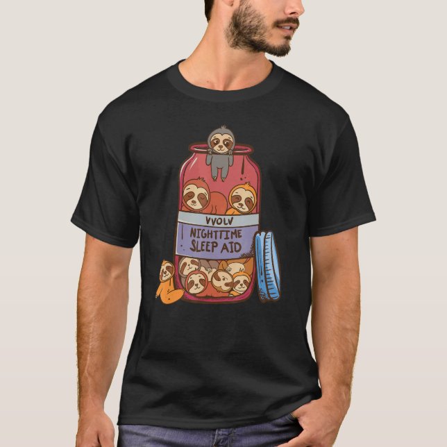   Sloths   Nighttime Sleep Aid     Sloth T-Shirt (Front)