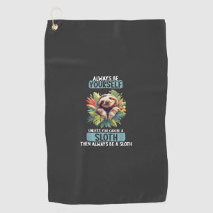 Sloths Sloth T-Shirt Golf Towel