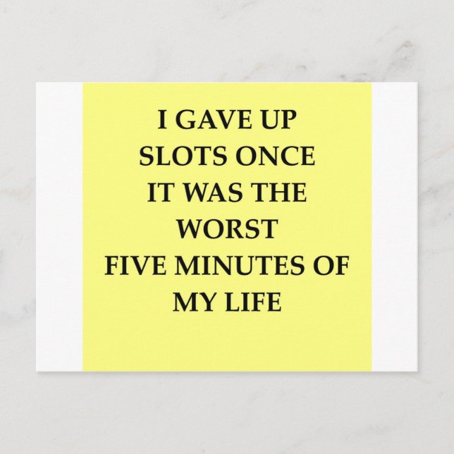 SLOTS.jpg Postcard (Front)