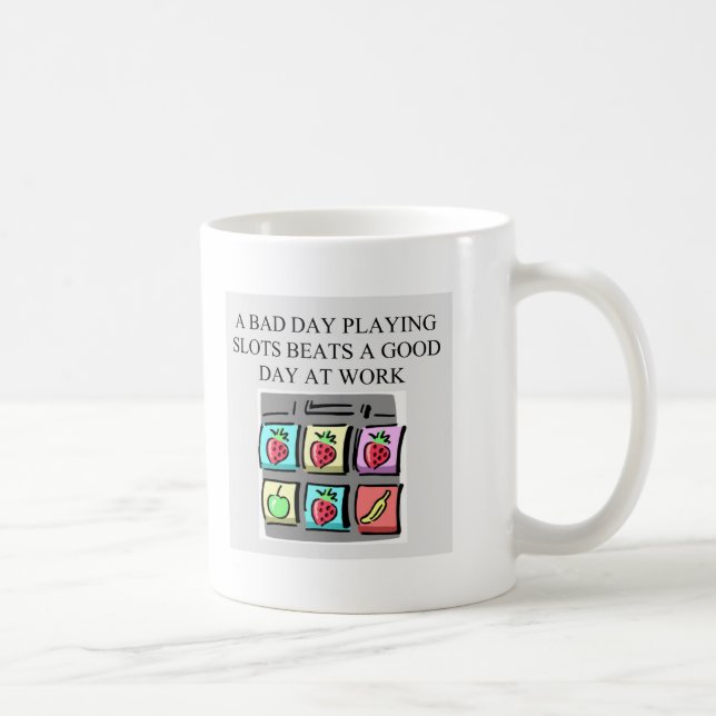slots player casino gambler coffee mug (Right)