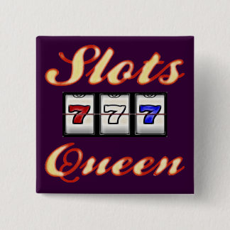 Slots Queen 15 Cm Square Badge