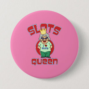 Slots Queen - Customise Slot Machine 7.5 Cm Round Badge