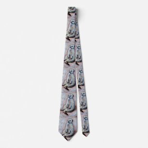 Slouchy Meerkat Painting Tie