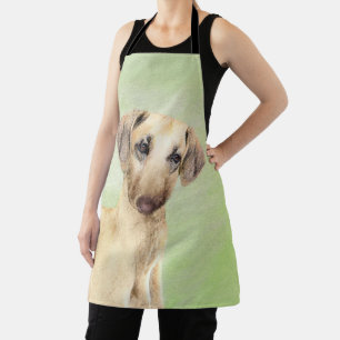 Sloughis Painting - Cute Original Dog Art Apron