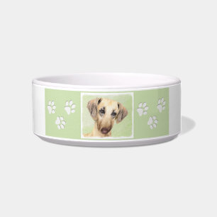 Sloughis Painting - Cute Original Dog Art Bowl