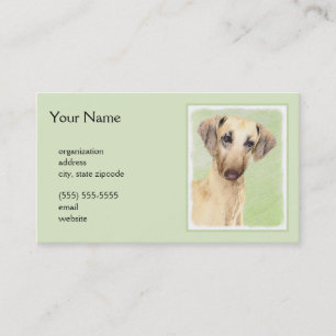 Sloughis Painting - Cute Original Dog Art Business Card