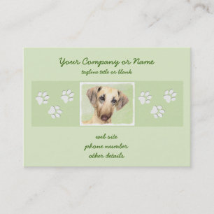 Sloughis Painting - Cute Original Dog Art Business Card