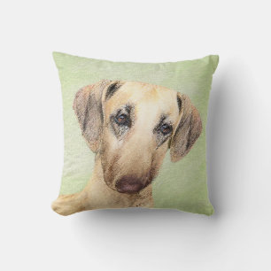 Sloughis Painting - Cute Original Dog Art Cushion