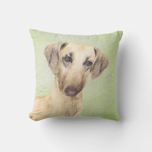 Sloughis Painting - Cute Original Dog Art Cushion