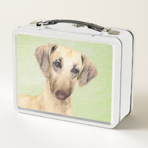 Sloughis Painting - Cute Original Dog Art Metal Lunch Box