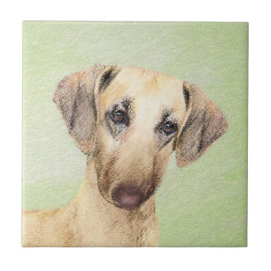 Sloughis Painting - Cute Original Dog Art Tile