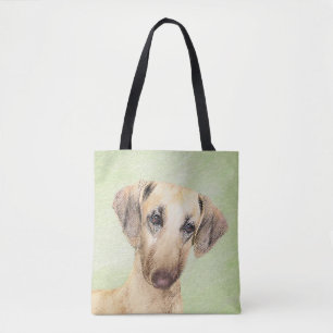 Sloughis Painting - Cute Original Dog Art Tote Bag