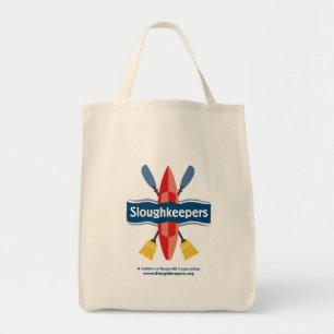 Sloughkeepers Grocery Tote--semi-conical botom Tote Bag