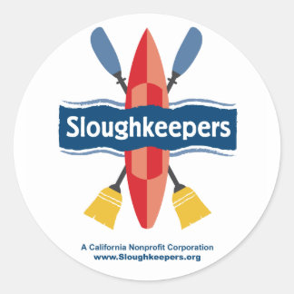 Sloughkeepers round stickers