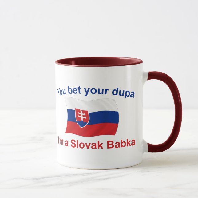 Slovak Babka-Bet Your Dupa Mug (Right)