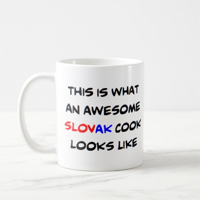 slovak cook, awesome coffee mug (Left)