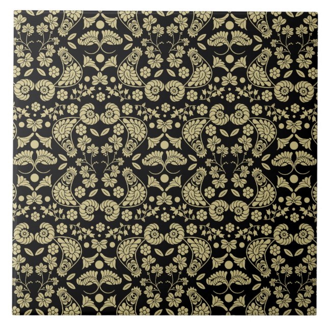 Slovak Country Folk Art Tile (Front)