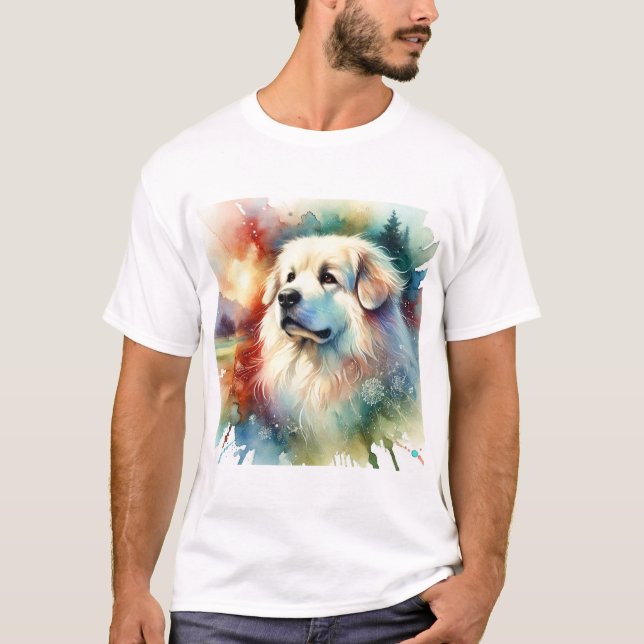 Slovak Cuvac Dog 030724AREF102 - Watercolor T-Shirt (Front)