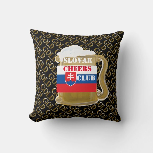 SLOVAK DRINKING CLUB    CUSHION (Front)