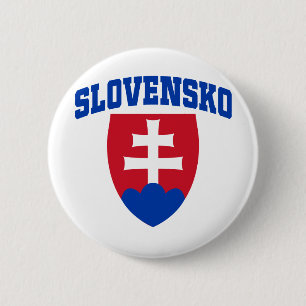 Slovak Emblem 6 Cm Round Badge