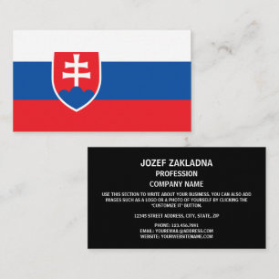 Slovak Flag, Flag of Slovakia Business Card