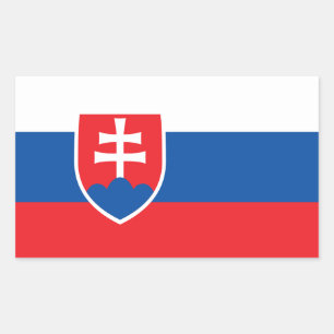 Slovak Flag, Flag of Slovakia Rectangular Sticker