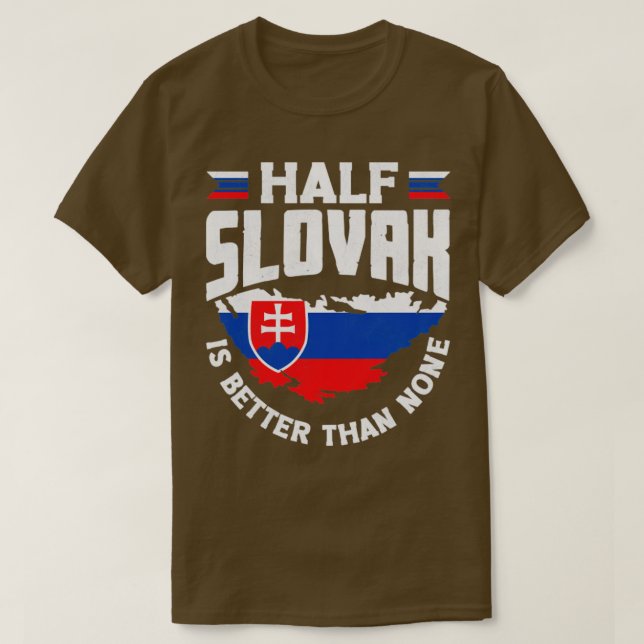 Slovak Slovakia Slovak Flag Quote4 T-Shirt (Design Front)