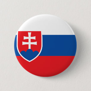 slovakia 6 cm round badge