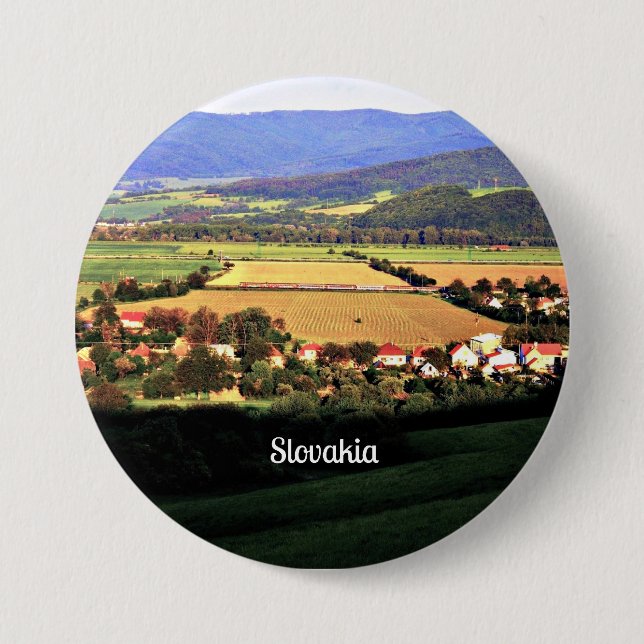 Slovakia 7.5 Cm Round Badge (Front)