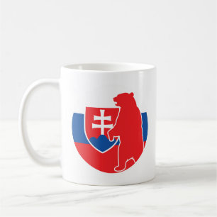 Slovakia Bear Slovak National Animal Flag Coffee Mug