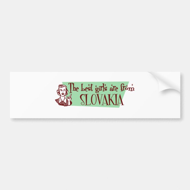 SLOVAKIA BUMPER STICKER (Front)