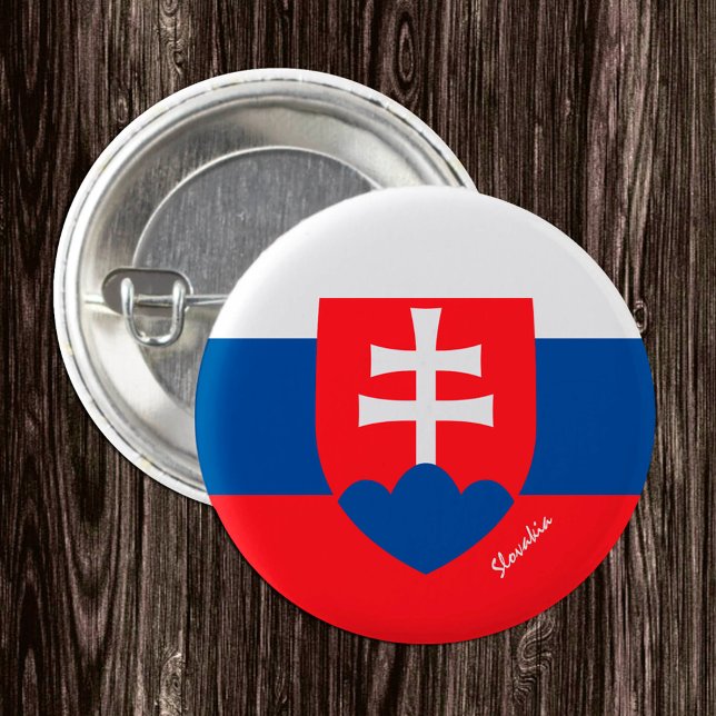 Slovakia button, patriotic Slovakia Flag fashion 3 Cm Round Badge (Creator Uploaded)