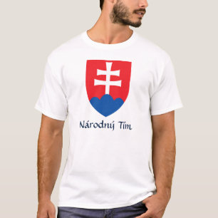 Slovakia Coat of Arms Národný Tím T-Shirt