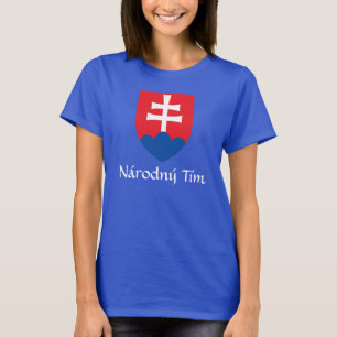 Slovakia Coat of Arms Národný Tím T-Shirt
