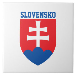 Slovakia coat of arms tile