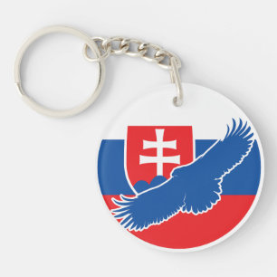 Slovakia Eagle Slovak National Animal Flag Key Ring