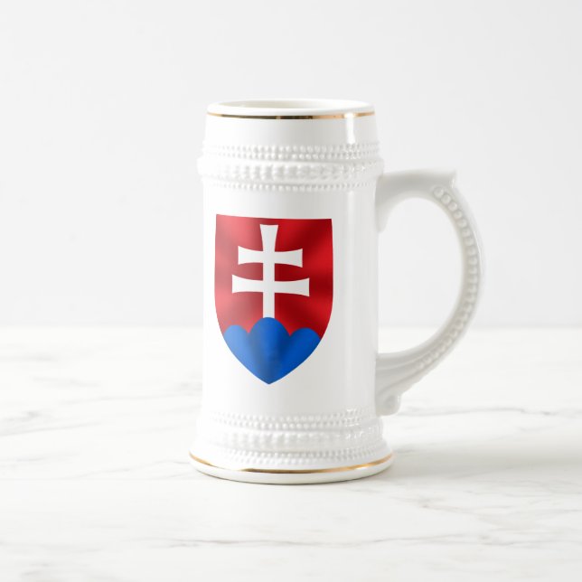Slovakia emblem for Slovaks Beer Stein (Right)