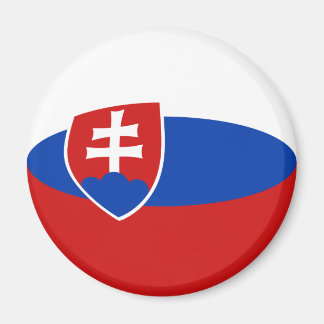 Slovakia Fisheye Flag Magnet