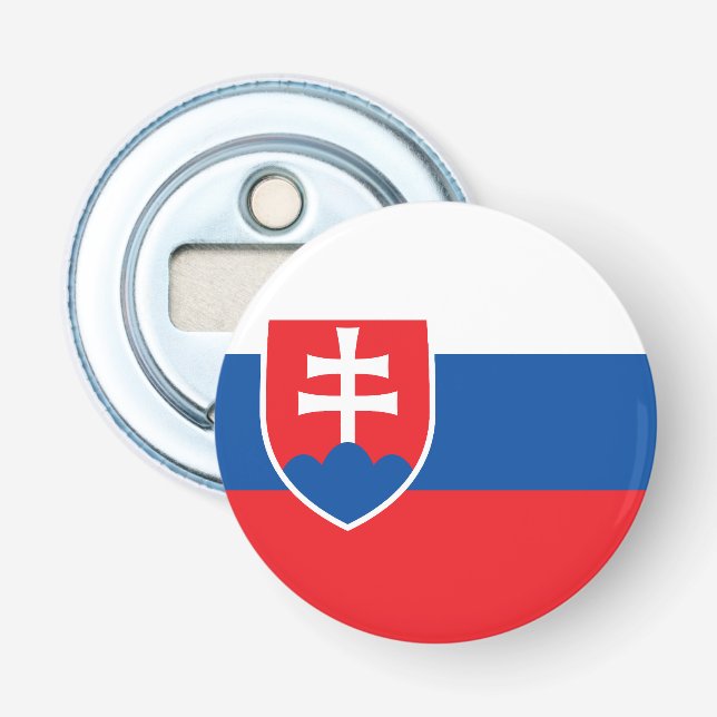 Slovakia Flag Bottle Opener (Front)