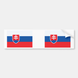 Slovakia flag bumper sticker