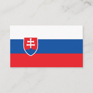 Slovakia flag business card