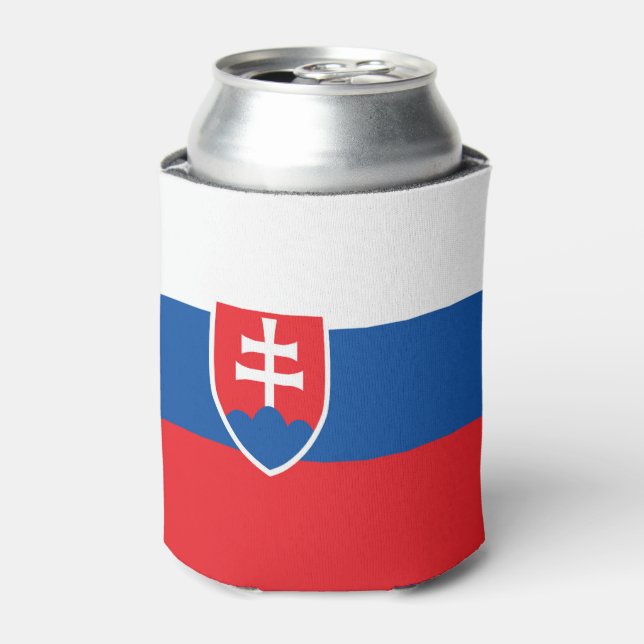 Slovakia flag can cooler (Can Front)