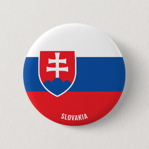 Slovakia Flag Charming Patriotic 6 Cm Round Badge
