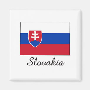 Slovakia Flag Design Magnet
